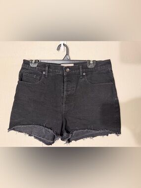 Everlane Black Cheeky Denim Shorts Size 30